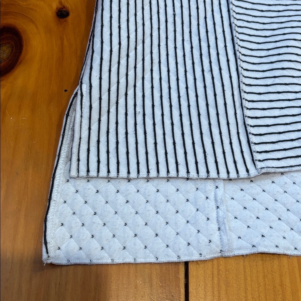 HABITAT S White & Black Lagenlook Patchwork Sweater Blouse - Picture 2 of 6